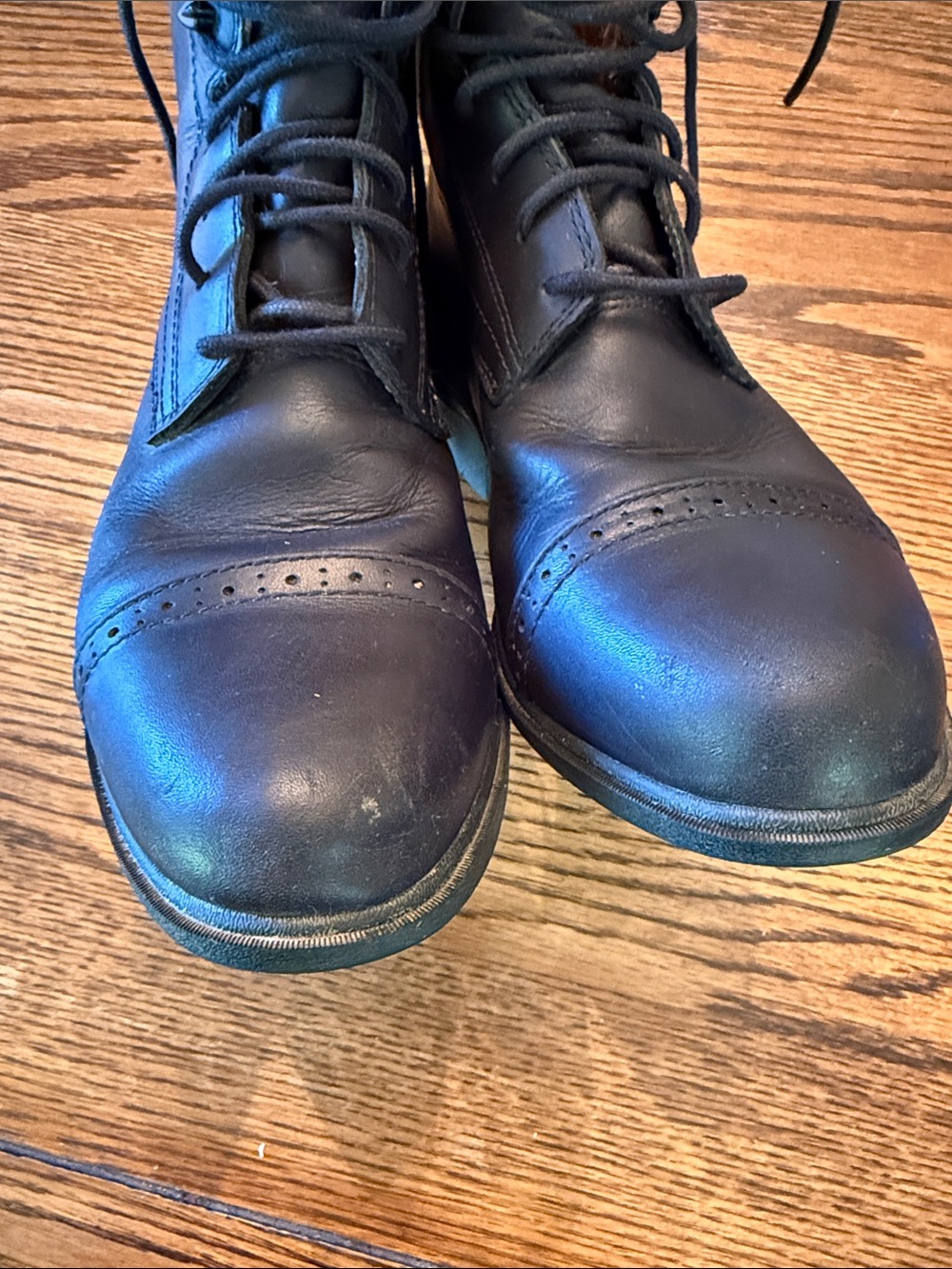 Ariat Cobalt VX Black Leather Lace Up Ankle Boot riding Comfort equestrian 7.5B - Picture 7 of 12